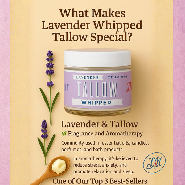 Lavender Whipped Tallow Moisturizer - 9oz