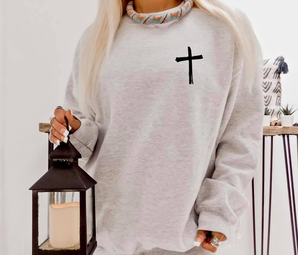 Jesus Has My Back Crewneck Sweatshirt