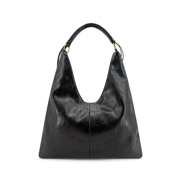 Soho Slouchy Fall Tote Bag - Black