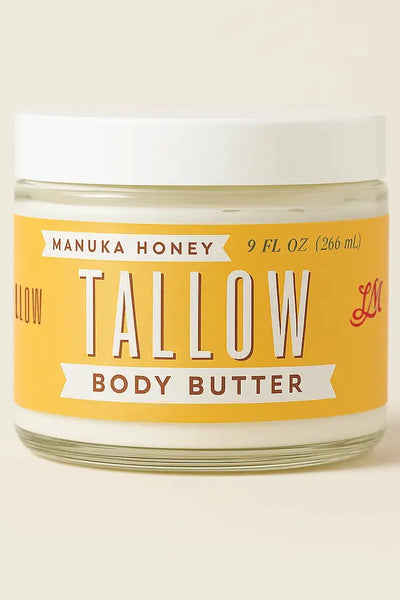 Manuka Honey + Rosehip Tallow Body Butter - 9 oz