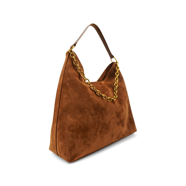 Sava Suede Tote Bag - Camel
