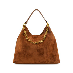 Sava Suede Tote Bag - Camel