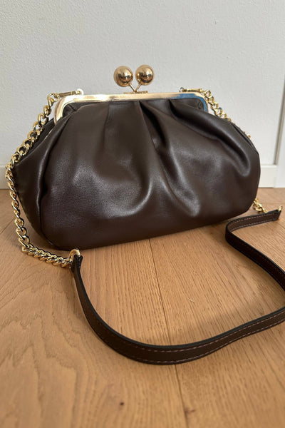 Pasticcino Kiss Lock Clutch - Black