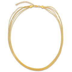 Justine Layered Chain Necklace - Gold