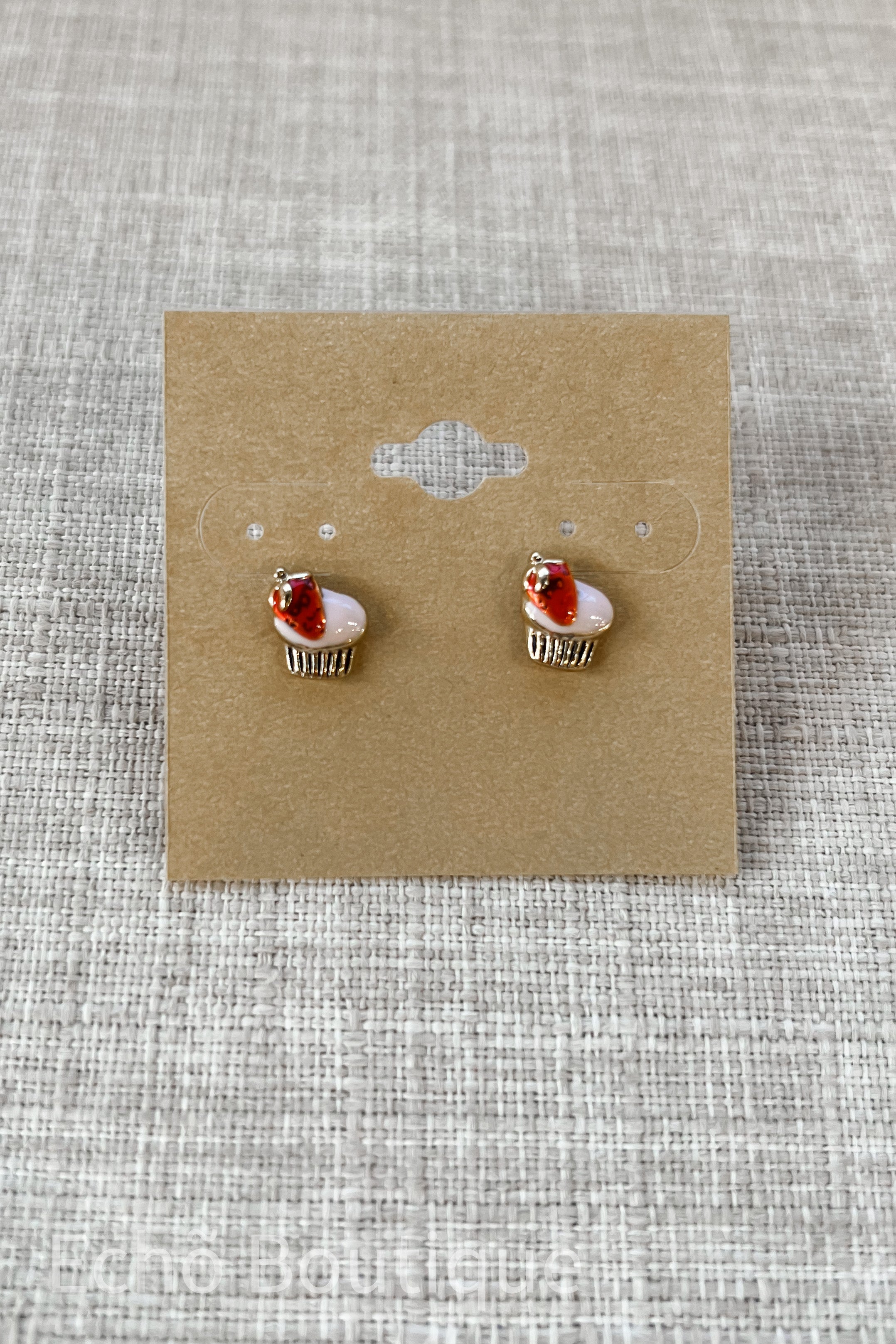 Strawberry Cupcake Earring