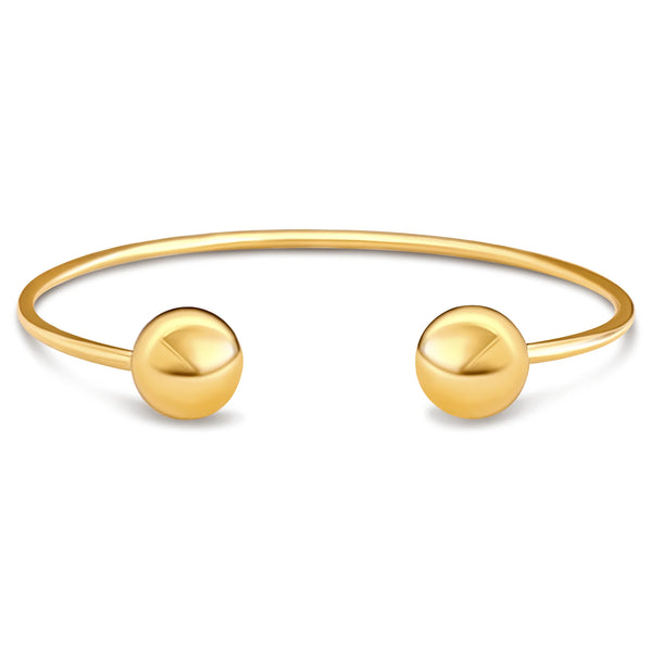 Talia Beaded Cuff Bracelet - Gold