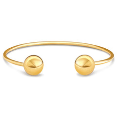 Talia Beaded Cuff Bracelet - Gold
